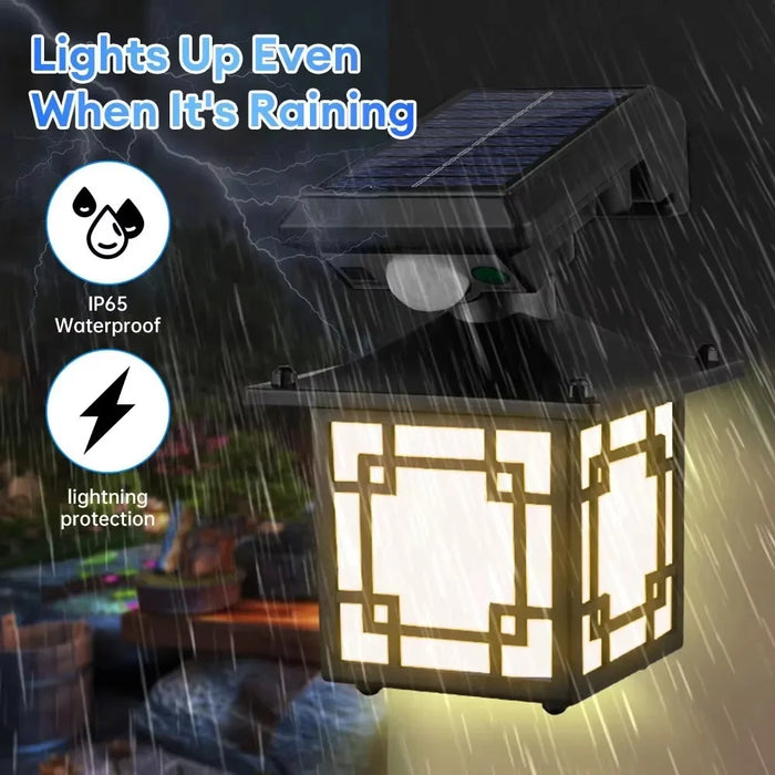 Solar Wall Light Outdoor Waterproof Motion Sensor LED Light with Intelligent Control Three Lighting Modes - JD-1579 - 5