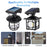 Solar Wall Light Outdoor Waterproof Motion Sensor LED Light with Intelligent Control Three Lighting Modes - JD-1579 - 6