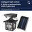 Split Type Outdoor Solar Wall Light Rotatable Waterproof Street Light Motion Sensor Road Lighting Yard Lamp - JD-1579A - 2