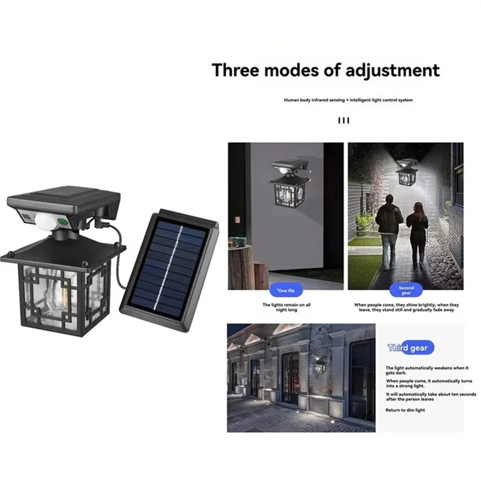 Split Type Outdoor Solar Wall Light Rotatable Waterproof Street Light Motion Sensor Road Lighting Yard Lamp - JD-1579A - 3