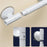 45CM Extended Sucker Armrest Bathroom Safety Grab Bar For Elderly Toilet Anti Slip Handle - White - 4