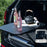 Car Trunk Table Portable Foldable Camping Desk Carbon Fiber Texture 180 Degree Adjustable Table - Black - 2
