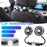 360 Degree Rotation Double Head 12V 24V Car Back Seat Fan 3-Speed Wind Adjustment USB Cooling Fan - Black - 4