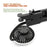 360 Degree Rotation Double Head 12V 24V Car Back Seat Fan 3-Speed Wind Adjustment USB Cooling Fan - Black - 6