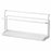 Kitchen Double Layer Cup Holder Rack with Draining Tray Countertop Organizer Glass Mug Storage Stand - White - 1