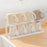 Kitchen Double Layer Cup Holder Rack with Draining Tray Countertop Organizer Glass Mug Storage Stand - White - 6