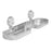 Shampoo Holder Bathroom Shelf Suction Cup Wall Mounted Shower Shelf Over Faucet Sink Rack - Transparent - 2