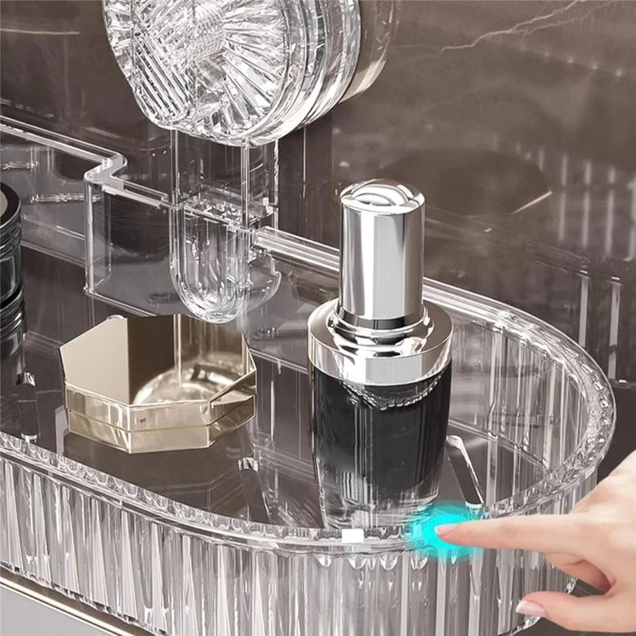 Shampoo Holder Bathroom Shelf Suction Cup Wall Mounted Shower Shelf Over Faucet Sink Rack - Transparent - 5