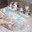 Shampoo Holder Bathroom Shelf Suction Cup Wall Mounted Shower Shelf Over Faucet Sink Rack - Transparent - 6