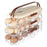 3-Tier Double Row Auto Rolling Egg Storage Container Plastic Stackable Refrigerator Eggs Organizer Box - Clear - 1