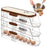 3-Tier Single Row Auto Rolling Egg Storage Container Plastic Stackable Refrigerator Eggs Organizer Box - Clear - 1