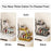 3-Tier Makeup Organizer Shelf Vanity Countertop Storage Rack Metal Bathroom Cosmetic Stand - Black - 3