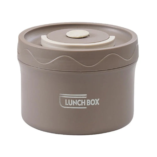 440ml Leak Proof 304 Stainless Steel Lunch Box Microwave Safe Portable Bento Box (BPA Free, No FDA) - Coffee - 1