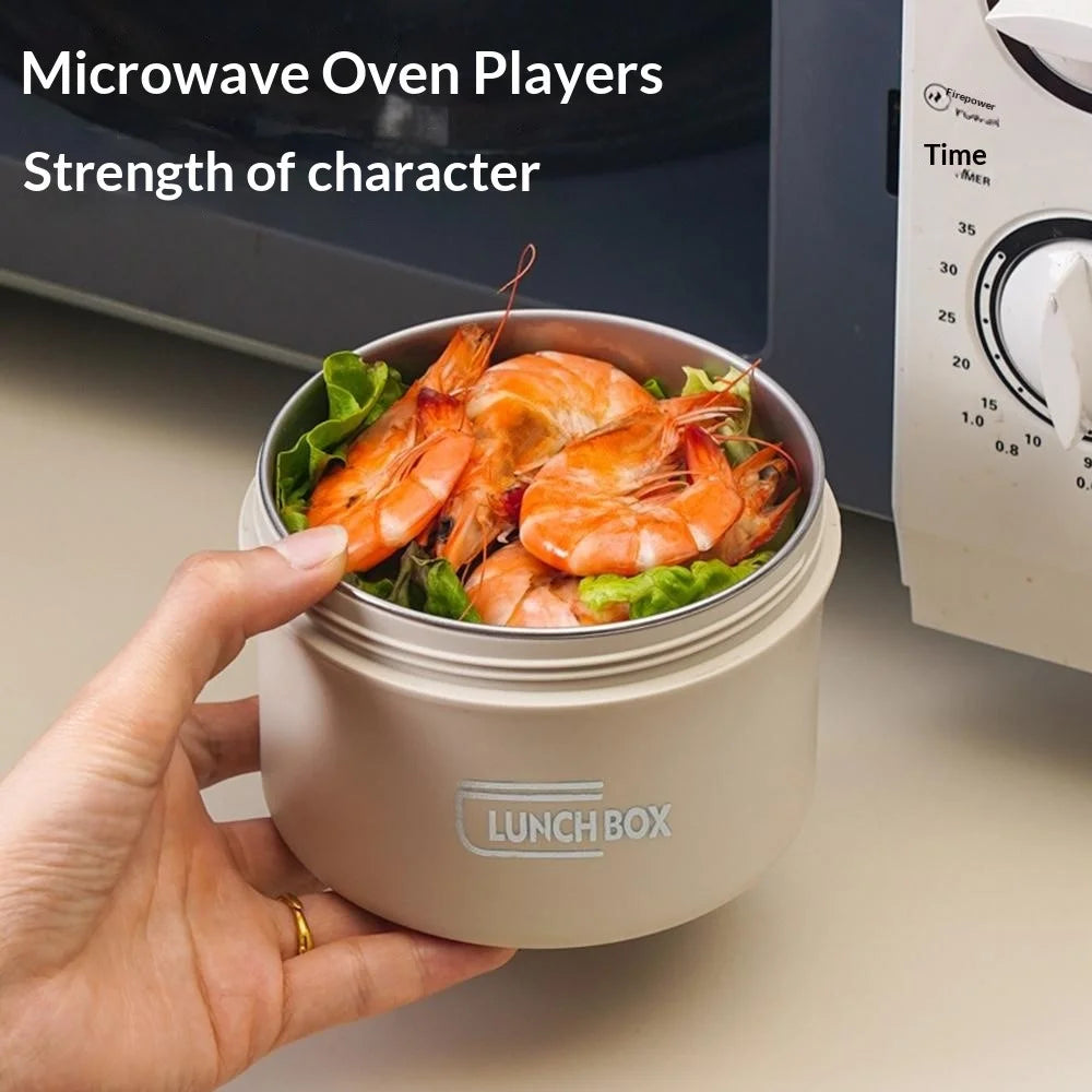 304 Stainless Steel Lunch Box Set with Insulated Bag Microwave Safe Bento Box, 2 Large + 2 Small (BPA Free, No FDA) - Coffee - 2