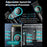 VGR 4 in 1 Professional Barber Combo Hair Clipper Beard Trimmer Foil Shaver Hair Dryer Set with Charging Dock - EU Plug / Black - 2