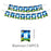 101Pcs Soccer Football Theme Party Supplies Set Banner Tablecloth Plates Cups Napkins Cake Toppers for Birthday - 6