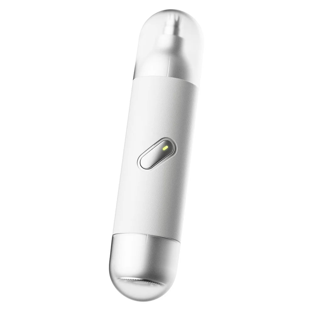Electric Nose Hair Trimmer Men Portable Mini Grooming Shaver Type-C Charging - White - 1