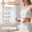 Electric Cordless Massager Bio-Pulse Heat Light Therapy Body Shaping Pain Relief Massager - White - 5