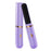 Hair Straightening Brush Wet Dry Dual Use Cordless Portable Anti-Scald PTC Heating Hair Brush - Purple - 2