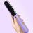 Hair Straightening Brush Wet Dry Dual Use Cordless Portable Anti-Scald PTC Heating Hair Brush - Purple - 4