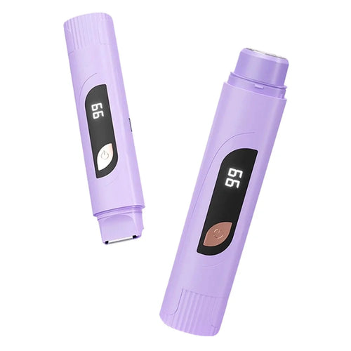 Electric Body Hair Trimmer Dual Head Shaver Razor Underarm Private Parts Hair Removal Device - Purple - 1