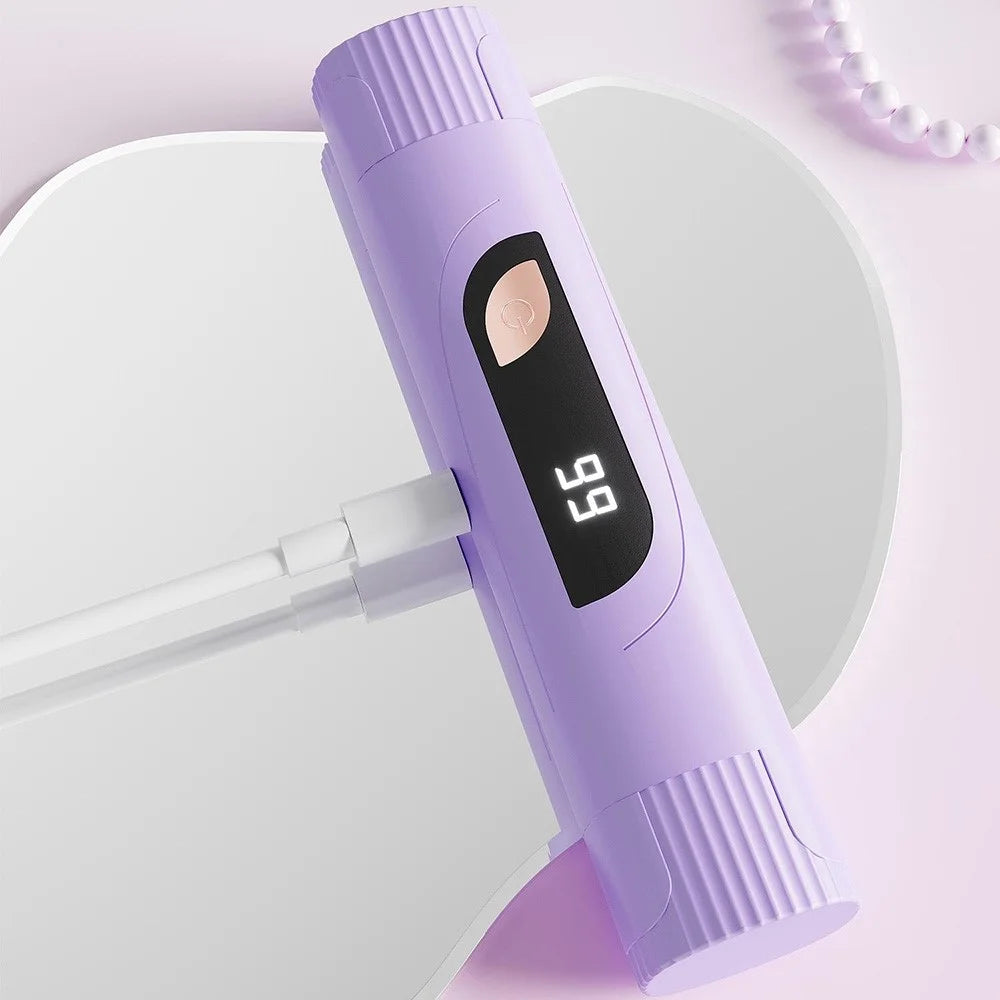 Electric Body Hair Trimmer Dual Head Shaver Razor Underarm Private Parts Hair Removal Device - Purple - 7