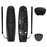 Y38 Silicone Protective Case for LG AN-MR600 / MR650 / MR18BA / MR19BA / MR20GA Remote Control Case Cover Sleeve with Strap - Black - 1