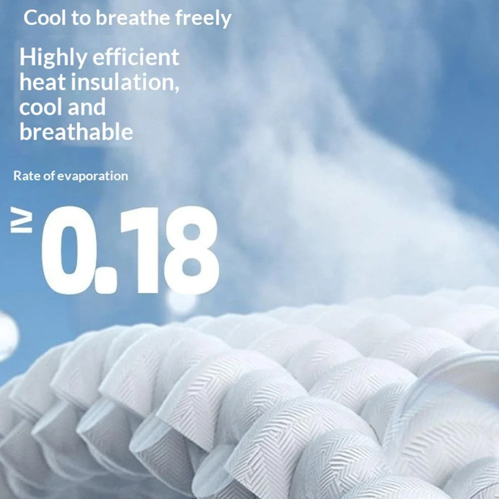 40 x 40cm Summer Seat Cushion TPE Gel Cooling Pad Breathable Chair Mat for Office Home - Blue - 5