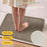 60 x 90cm Bathroom Mat Imitation Linen Woven Texture Memory Foam Non-Slip Absorbent Bath Rug - Khaki - 2