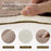 60 x 90cm Bathroom Mat Imitation Linen Woven Texture Memory Foam Non-Slip Absorbent Bath Rug - Khaki - 3