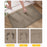 60 x 90cm Bathroom Mat Imitation Linen Woven Texture Memory Foam Non-Slip Absorbent Bath Rug - Khaki - 4