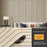 40 x 300cm 3D Grille Wood Grain Wall Sticker Self Adhesive Waterproof PVC Wallpaper for Bedroom Living Room - GS001 - 1