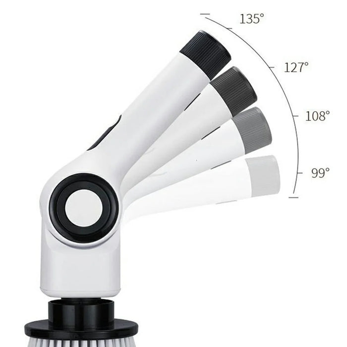 L-0275 7-in-1 Multi-function Electric Cleaning Brush Cordless Handheld Rotating Extendable Scrubber - Black - 6
