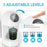 Automatic Mouthwash Dispenser 2000mAh Infrared Sensor 3 Modes 600ml Wall Mount Oral Care Device for Home Use - White - 3