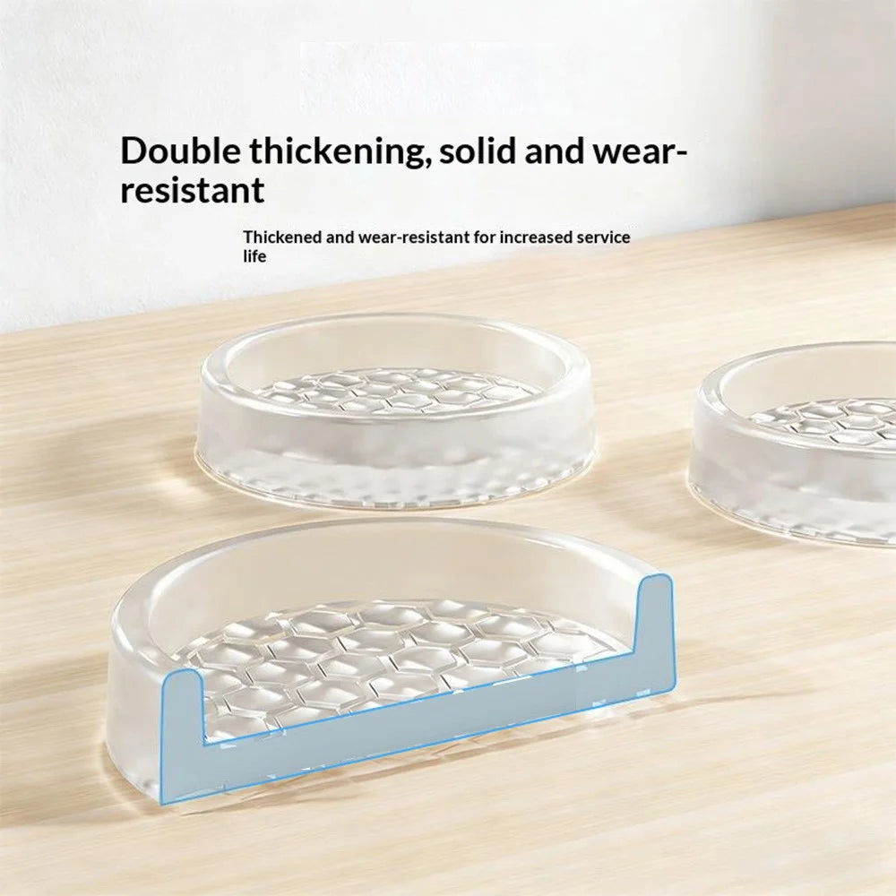 4Pcs 48mm Diameter Silicone Furniture Pads Round Anti-slip Noise Reduction Table Chair Sofa Leg Protectors - 2