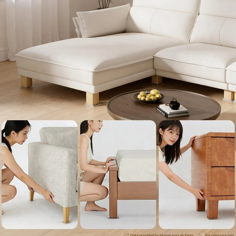 4Pcs 72.5mm Diameter Silicone Furniture Pads Round Anti-slip Noise Reduction Table Chair Sofa Leg Protectors - 7