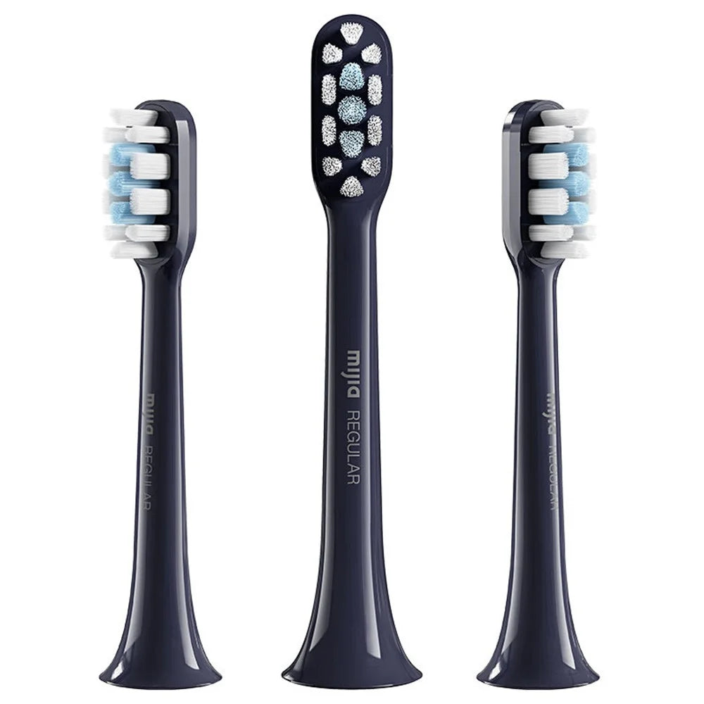 XIAOMI MIJIA 3Pcs For Xiaomi Mijia T301 / T302 Sonic Electric Toothbrush Soft Bristle Replacement Brush Heads, Standard Type (Chinese Version) - Blue - 1