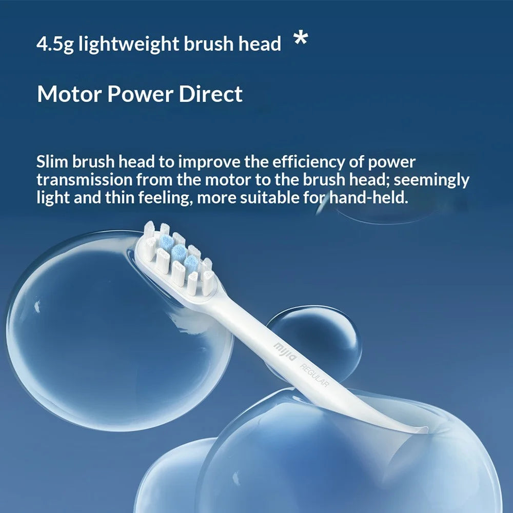 XIAOMI MIJIA 3Pcs For Xiaomi Mijia T301 / T302 Sonic Electric Toothbrush Soft Bristle Replacement Brush Heads, Standard Type (Chinese Version) - Blue - 5