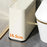 16L Large Capacity Narrow Trash Can with Lid One-Touch Button Space Saving Garbage Bin for Kitchen Bathroom - Grey - 4