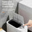16L Large Capacity Narrow Trash Can with Lid One-Touch Button Space Saving Garbage Bin for Kitchen Bathroom - Grey - 5