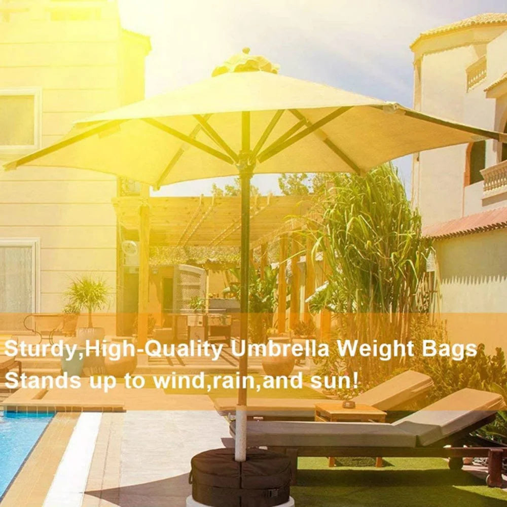 KG0043 Umbrella Base Weight Bag Heavy Duty Round Sandbag Support Bag for Cantilever Patio Umbrella - 4