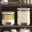 24.5x30cm Food Storage Container Large Capacity Transparent Pressing Rotating Cereal Rice Grain Dispenser (BPA-Free, NO FDA Certificate) - 3