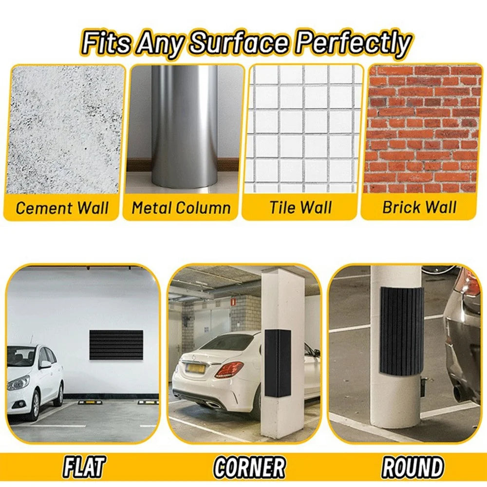 2Pcs Garage Wall Column Protector Self-Adhesive EVA Foam Parking Guard Bumper Protectors for Car Door Bump Protection - 6