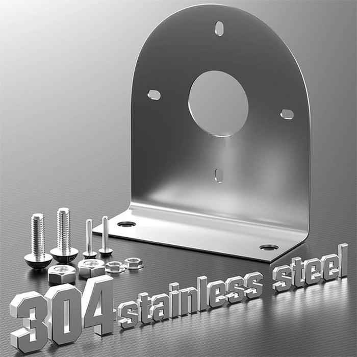 2Pcs 304 Stainless Steel L-Bracket LED Light Rack Holder Watermelon Shape LED Lamp Holder for Truck Chassis Undercarriage - 7