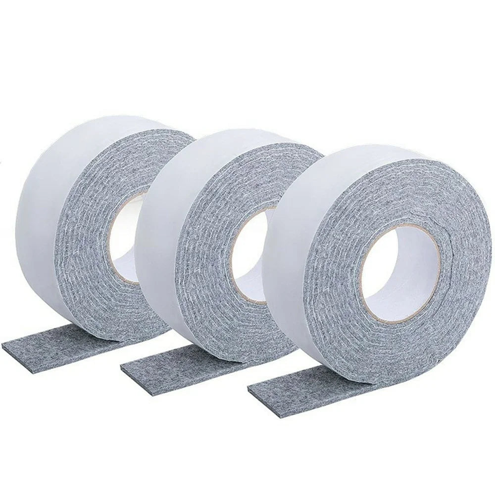 3Pcs Window Condensation Absorption Tape 16.4ft Self-Adhesive Anti-Condensation Felt Strip for Glass Windows - 1