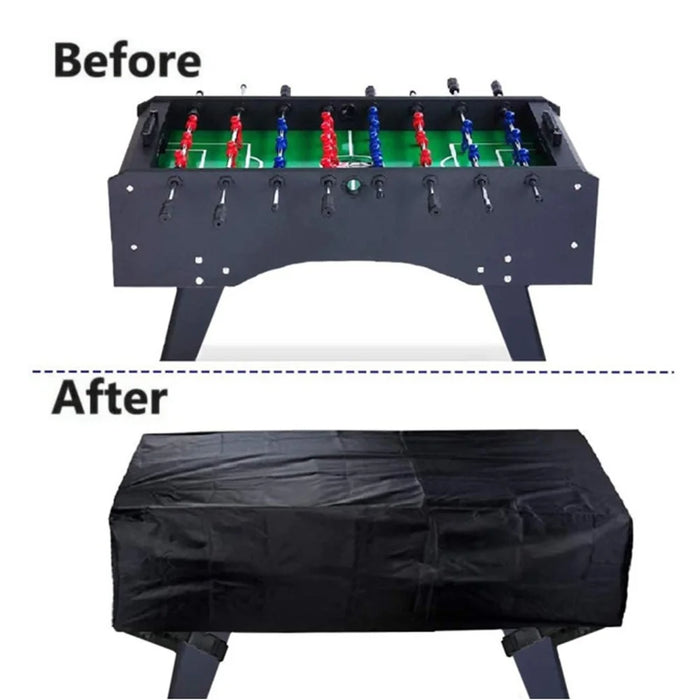 KG0212 Foosball Table Cover Outdoor Waterproof Patio Coffee Chair Billiard Soccer Table Dust Cover (420D Silver Coating) - 6