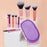 10Pcs Makeup Brushes Set Mini Travel Cosmetic Brush Kit with Portable Bag for Foundation Eyeshadow - Pink  /  Pink - 7