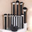 12Pcs Makeup Cosmetic Brush Set with 3 Puff Sponges Professional Long Handle Beauty Tools for Foundation Powder - Black - 1