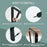 12Pcs 50x30cm Metal Wall Shelf Brackets Heavy Duty L-Shaped Triangular Support for Home DIY Storage - Black - 3