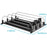380mm 3 Rows Fridge Drink Organizer Auto Push Spring Slide Rail Beverage Automatic Drink Dispenser for Can Storage - Black - 1